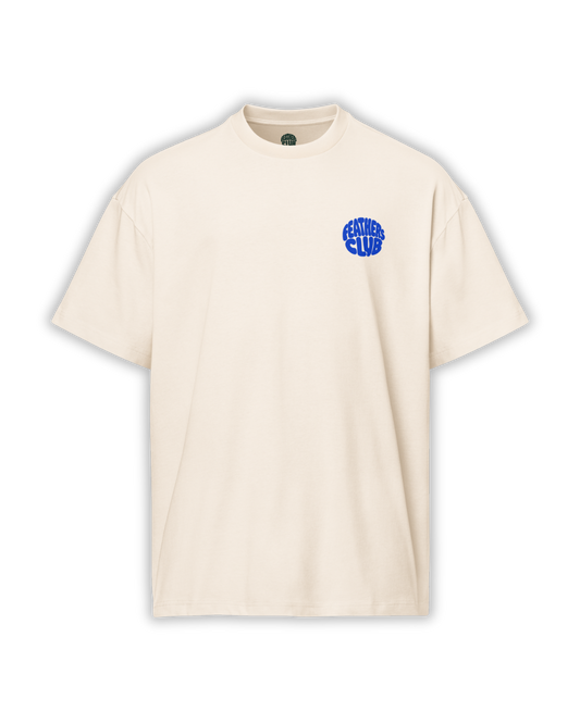 Oversized Wavy Tee – Vintage White