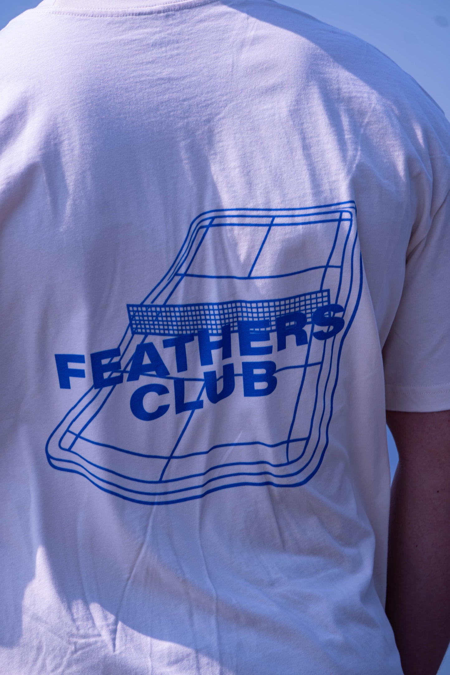 Oversized Wavy Tee – Vintage White
